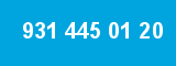 931 445 01 20 931 445 01 20